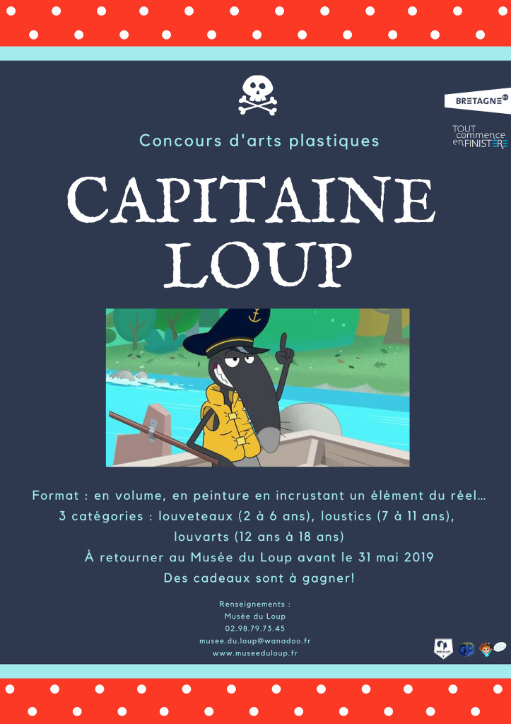 Affiche concours d'arts plastiques 2019-Musée du Loup