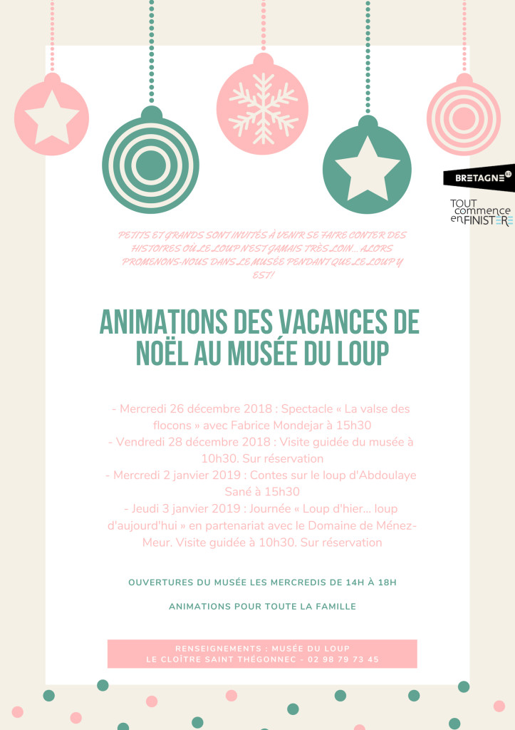 affiche des vacances de Noël 2019