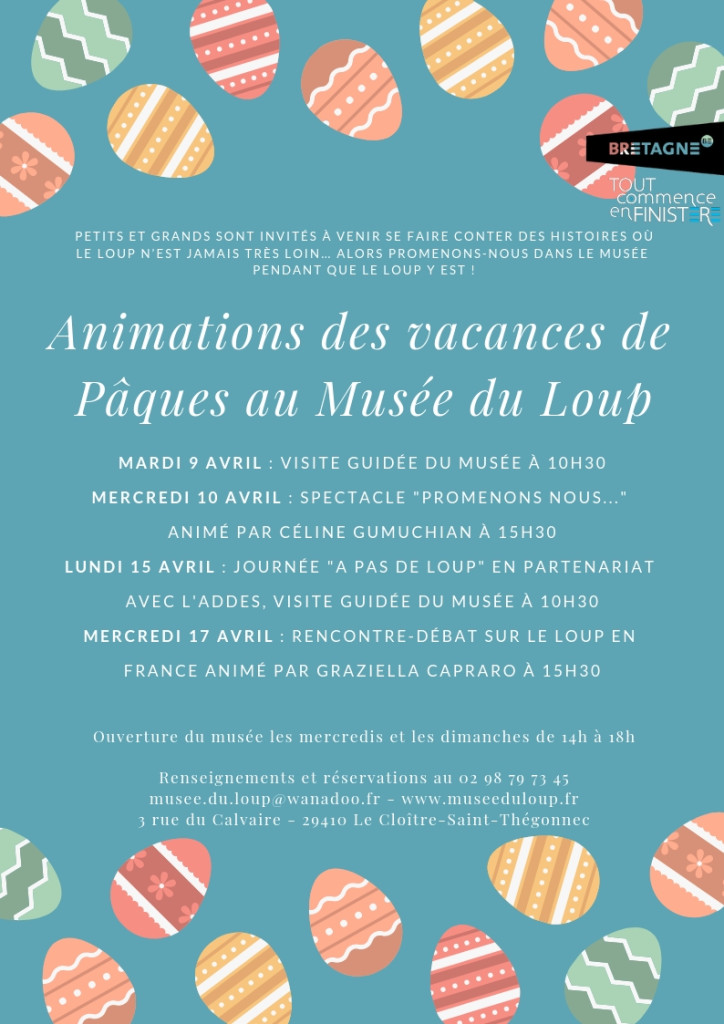 Animations des vacances de Pâques au Musée du Loup