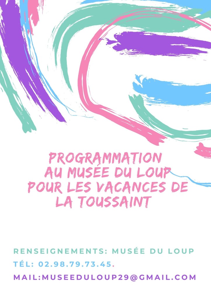 Programmation des vacances de la Toussaint