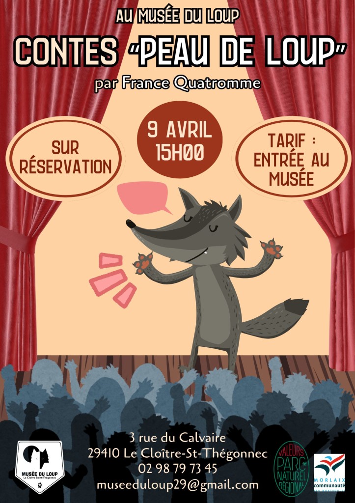 affiche - contes PEAU DE LOUP (9 avril)
