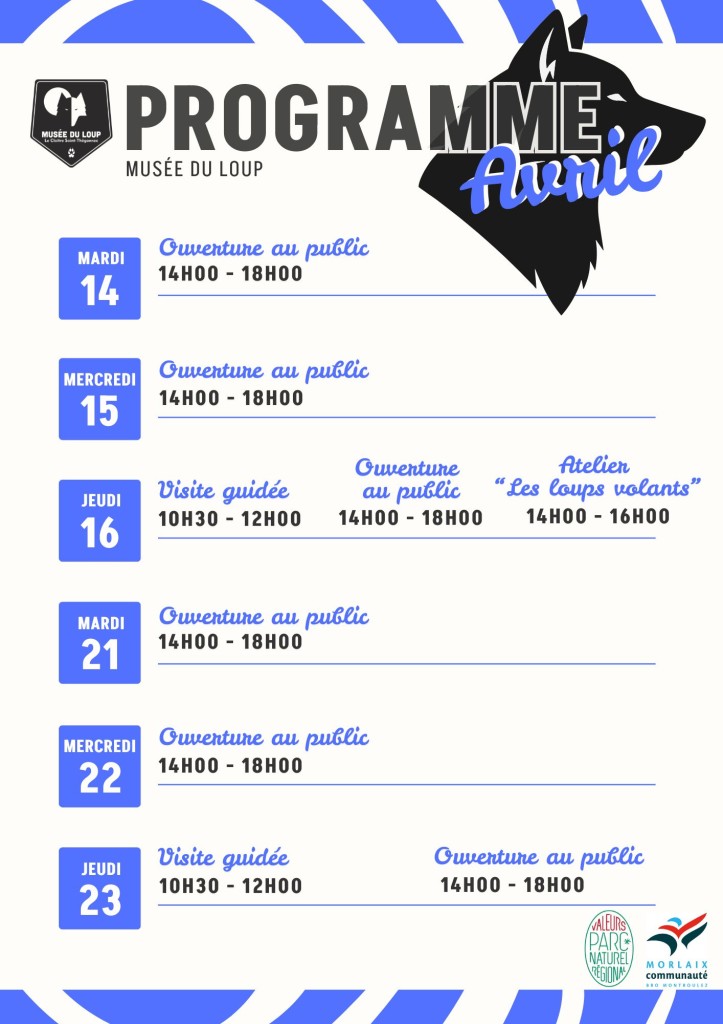 Affiche - programmation avril 2026